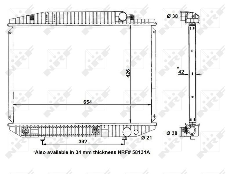 NRF 58131 - Chladič vody -