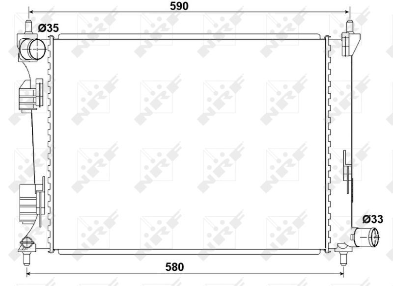 NRF 53166 - Chladič vody -