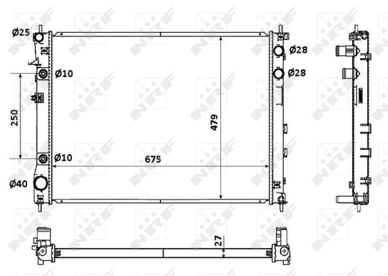 NRF 53887 - Chladič vody -