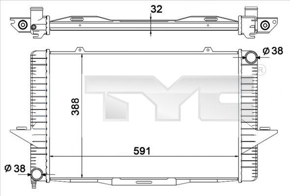 TYC 738-0001 - Chladič vody -