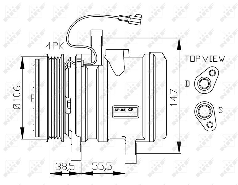 NRF 32871G - Kompresor -