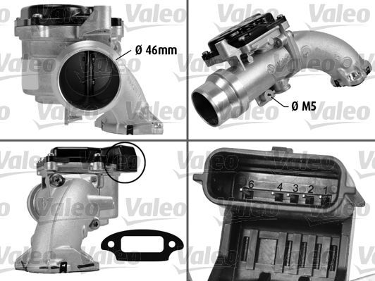 Valeo 700429 - Hrdlo škrtiacej klapky -