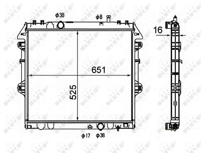 NRF 58491 - Chladič vody -