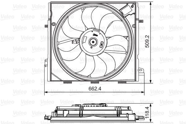 Valeo 696873 - Ventilátor motora -