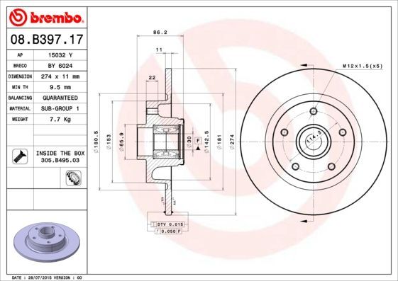 Brembo 08.B397.17