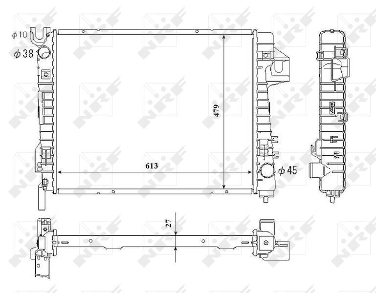 NRF 53712 - Chladič vody -