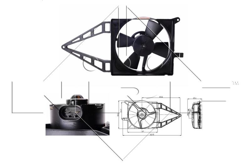 NRF 47020 - Ventilátor motora -