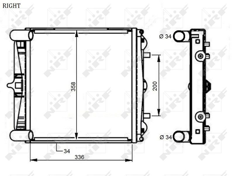 NRF 59131 - Chladič vody -