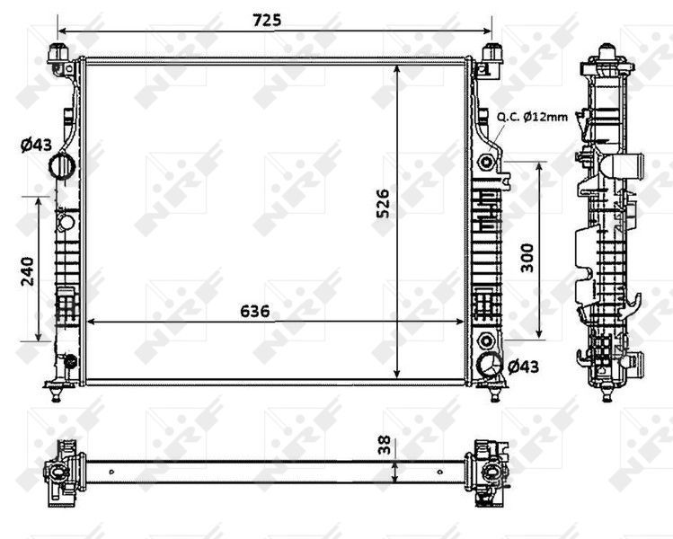 NRF 53937 - Chladič vody -
