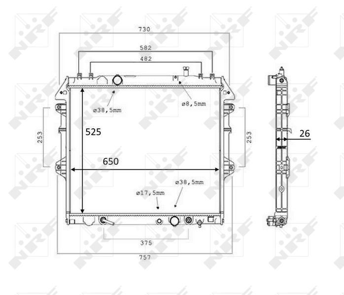 NRF 58534 - Chladič vody -