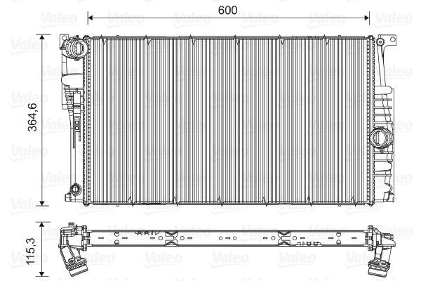 Valeo 735453 - Chladič vody -