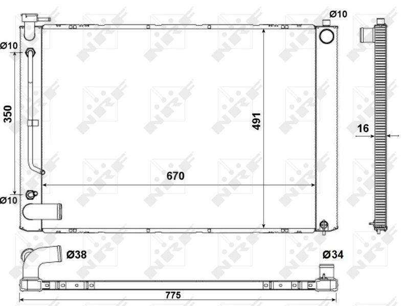NRF 53681 - Chladič vody -