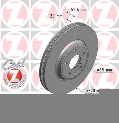 Zimmermann 100.3331.20 - Brzdový kotúč -