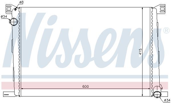 Nissens 69706 - Chladič vody -