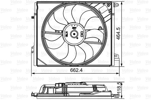 Valeo 696881 - Ventilátor motora -