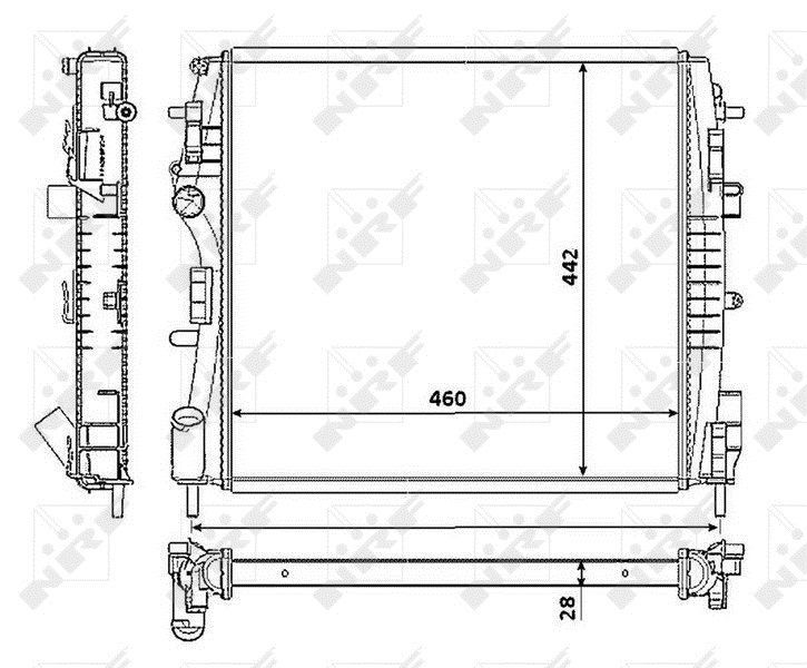 NRF 53938 - Chladič vody -