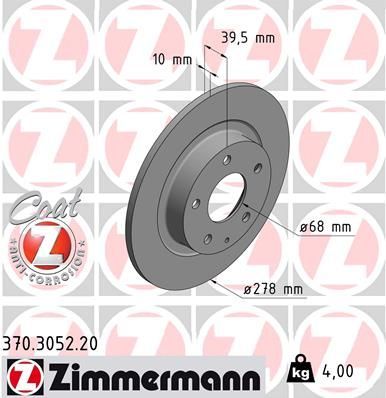 Zimmermann 370.3052.20 - Brzdový kotúč -