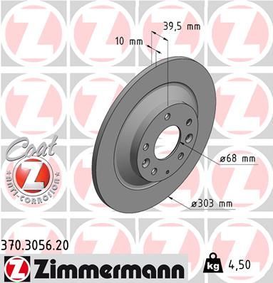 Zimmermann 370.3056.20 - Brzdový kotúč -