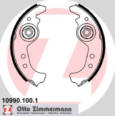 Zimmermann 10990.100.1 - Brzdové čeľuste -