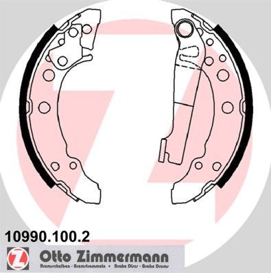 Zimmermann 10990.100.2 - Brzdové čeľuste -