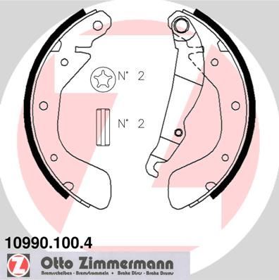 Zimmermann 10990.100.4 - Brzdové čeľuste -