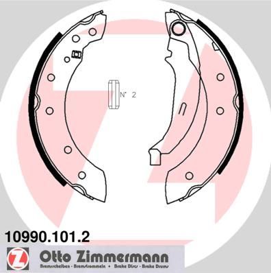Zimmermann 10990.101.2 - Brzdové čeľuste -
