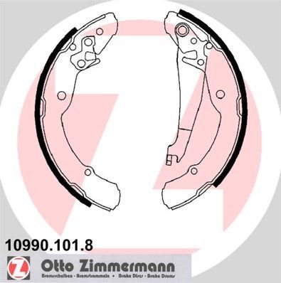 Zimmermann 10990.101.8 - Brzdové čeľuste -