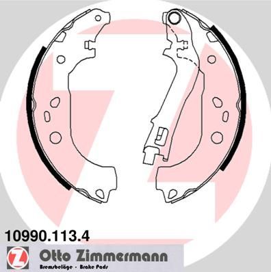 Zimmermann 10990.113.4 - Brzdové čeľuste -
