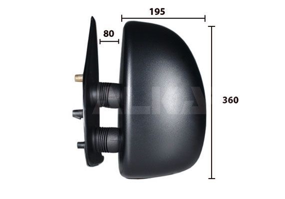 Alkar 9254961 - Spätné zrkadlo -