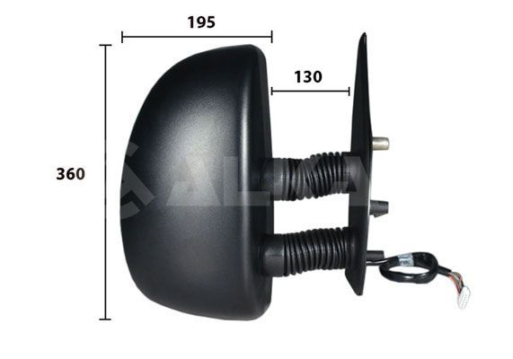 Alkar 9257961 - Spätné zrkadlo -