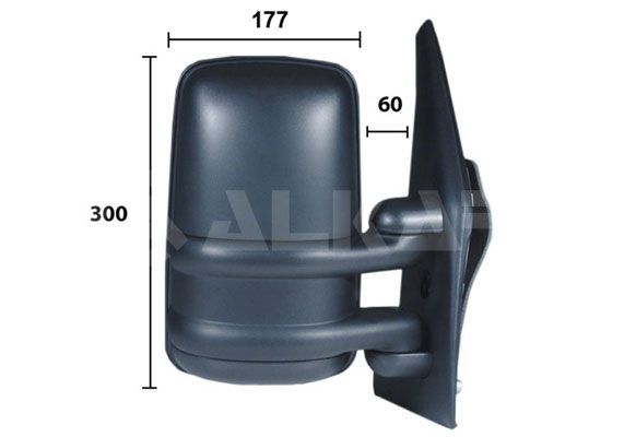 Alkar 9265902 - Spätné zrkadlo -