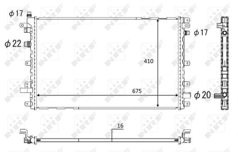 NRF 58569 - Chladič vody -