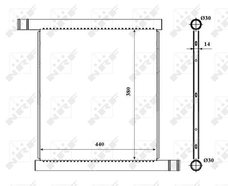 NRF 53857 - Chladič vody -