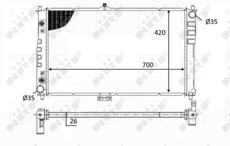 NRF 59019 - Chladič vody -