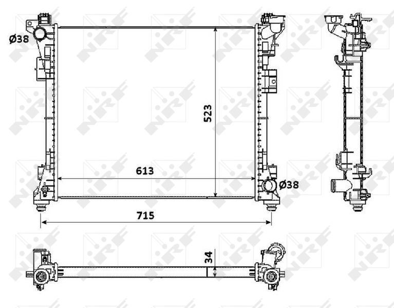 NRF 53900 - Chladič vody -