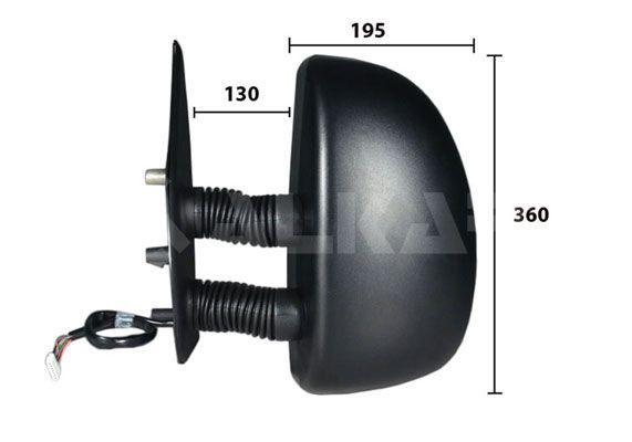 Alkar 9256961 - Spätné zrkadlo -