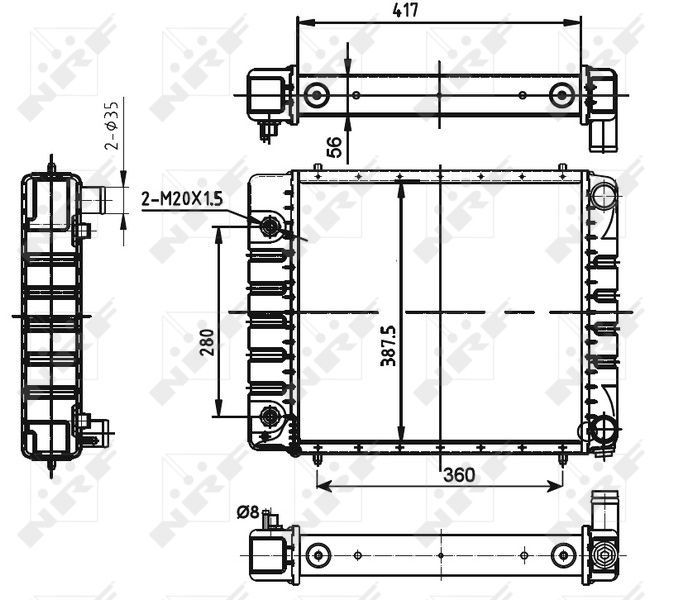 NRF 53149 - Chladič vody -