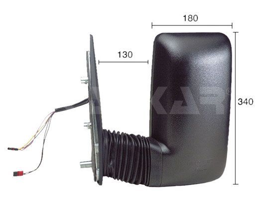 Alkar 9237977 - Spätné zrkadlo -