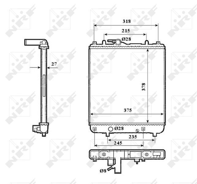NRF 53825 - Chladič vody -