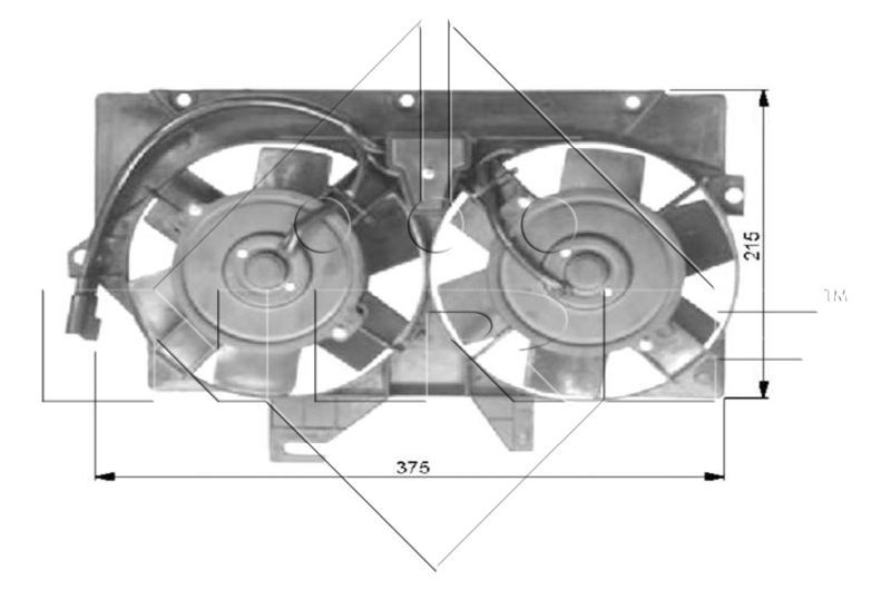 NRF 47036 - Ventilátor motora -