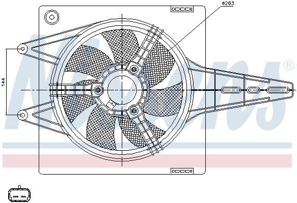 Nissens 85427 - Ventilátor motora -