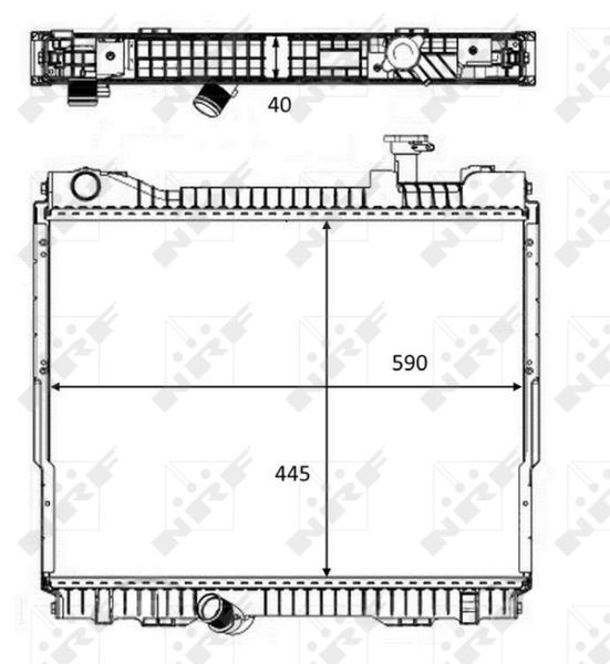 NRF 58484 - Chladič vody -