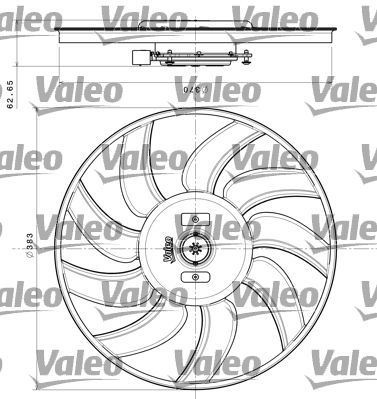 Valeo 696350 - Ventilátor motora -