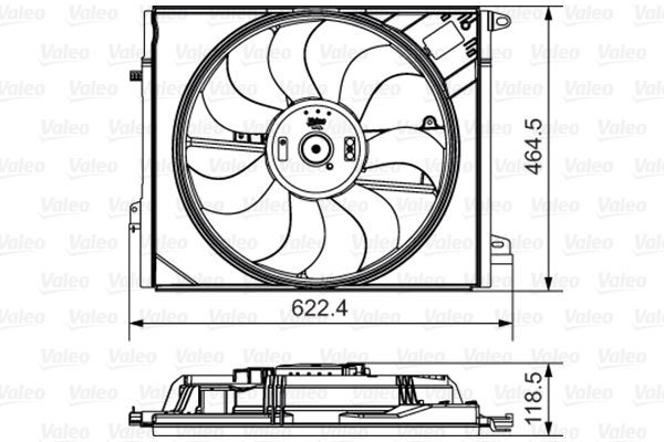 Valeo 696882 - Ventilátor motora -