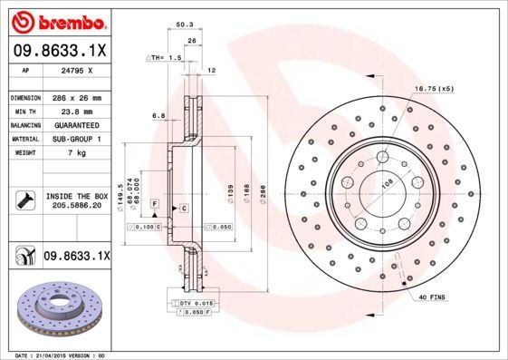 Brembo 09.8633.1X
