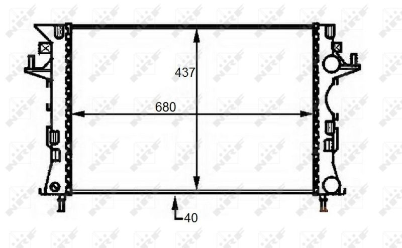 NRF 58490 - Chladič vody -