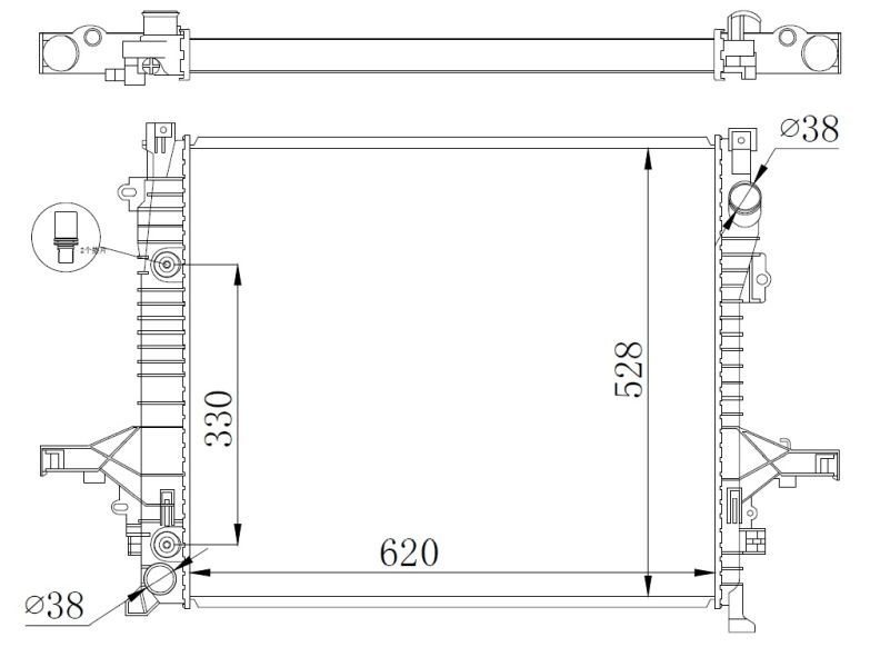 NRF 550019 - Chladič vody -