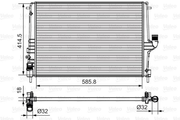 Valeo 735635 - Chladič vody -
