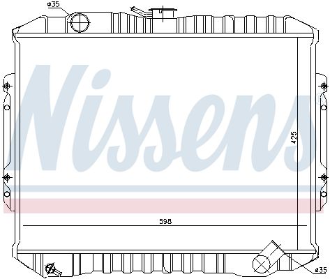 Nissens 62840 - Chladič vody -