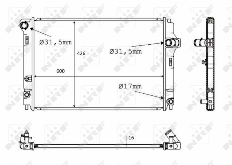 NRF 58382 - Chladič vody -